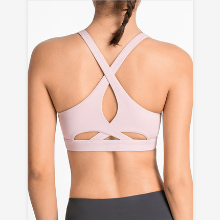 customized padded sports bra components
